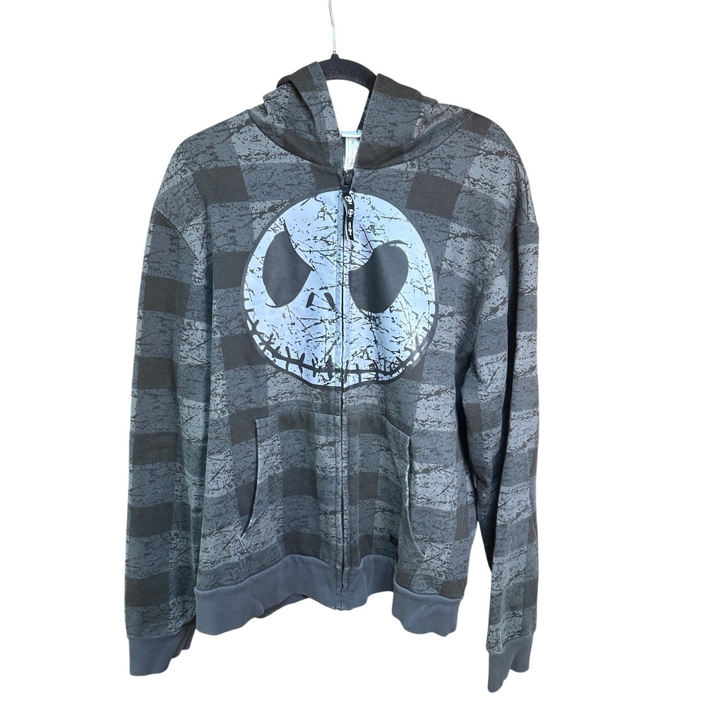 Disney Parks Nightmare Before Christmas Jack Skellington Hoodie Mens L Halloween